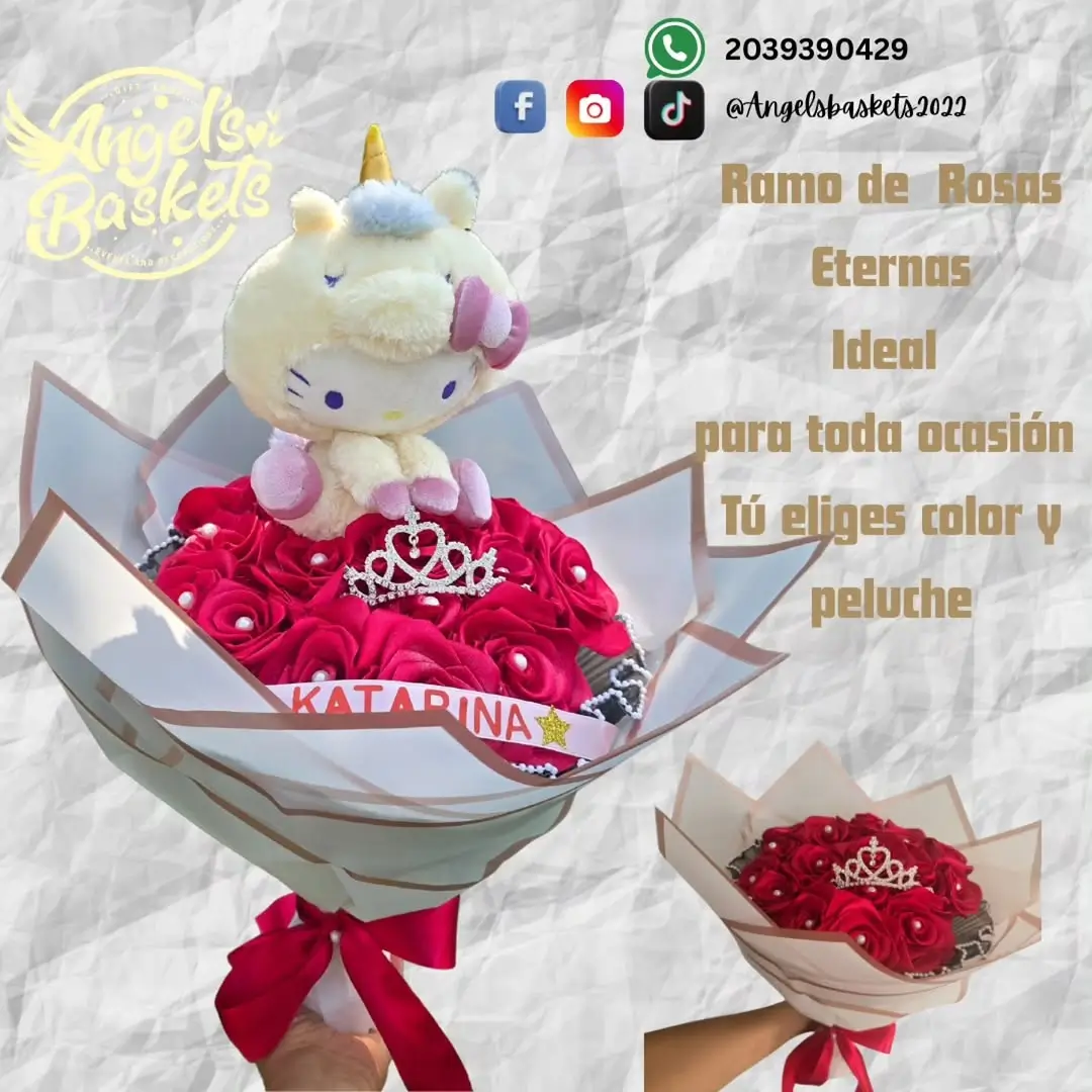Arreglos florales con peluche