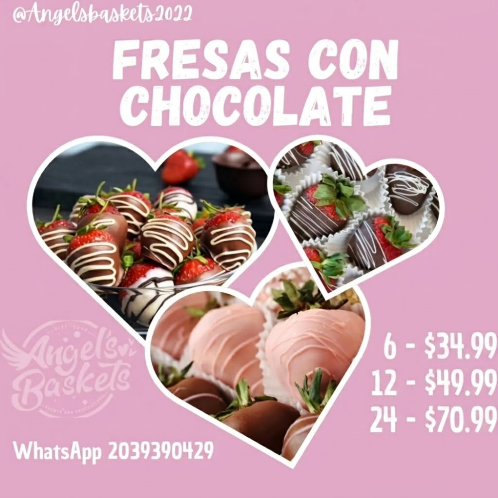 fresas cubiertas con chocolate